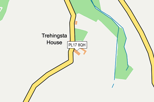PL17 8QH map - OS OpenMap – Local (Ordnance Survey)
