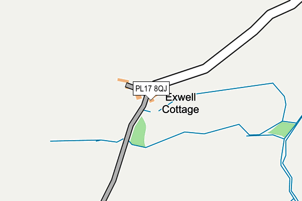 PL17 8QJ map - OS OpenMap – Local (Ordnance Survey)