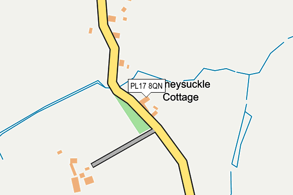 PL17 8QN map - OS OpenMap – Local (Ordnance Survey)