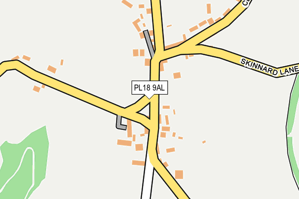 PL18 9AL map - OS OpenMap – Local (Ordnance Survey)