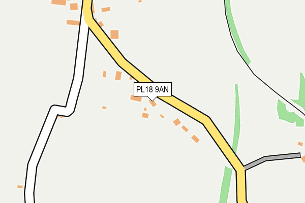 PL18 9AN map - OS OpenMap – Local (Ordnance Survey)