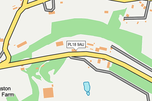 PL18 9AU map - OS OpenMap – Local (Ordnance Survey)