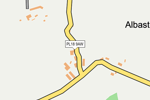 PL18 9AW map - OS OpenMap – Local (Ordnance Survey)