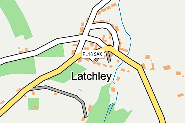 PL18 9AX map - OS OpenMap – Local (Ordnance Survey)