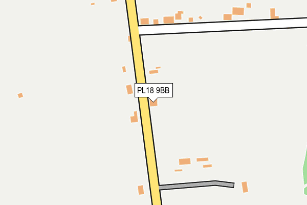 PL18 9BB map - OS OpenMap – Local (Ordnance Survey)