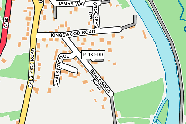 PL18 9DD map - OS OpenMap – Local (Ordnance Survey)