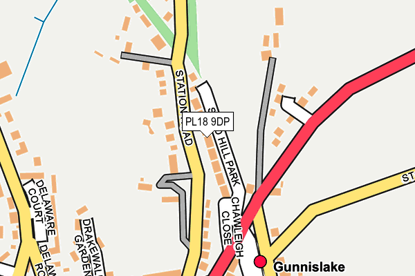 PL18 9DP map - OS OpenMap – Local (Ordnance Survey)