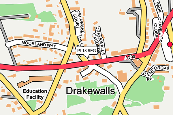 PL18 9EG map - OS OpenMap – Local (Ordnance Survey)