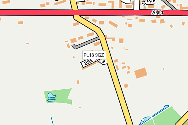 PL18 9GZ map - OS OpenMap – Local (Ordnance Survey)