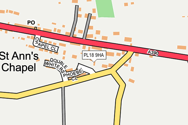 PL18 9HA map - OS OpenMap – Local (Ordnance Survey)