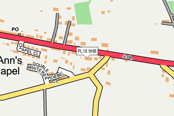 PL18 9HB map - OS OpenMap – Local (Ordnance Survey)