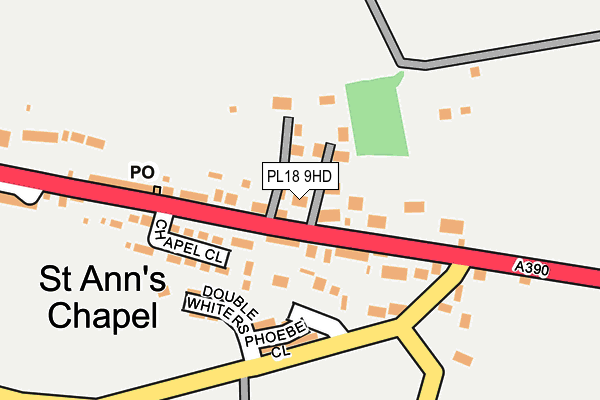 PL18 9HD map - OS OpenMap – Local (Ordnance Survey)