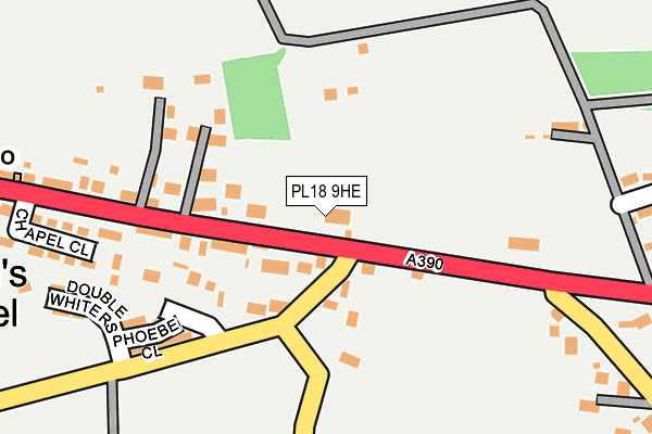 PL18 9HE map - OS OpenMap – Local (Ordnance Survey)
