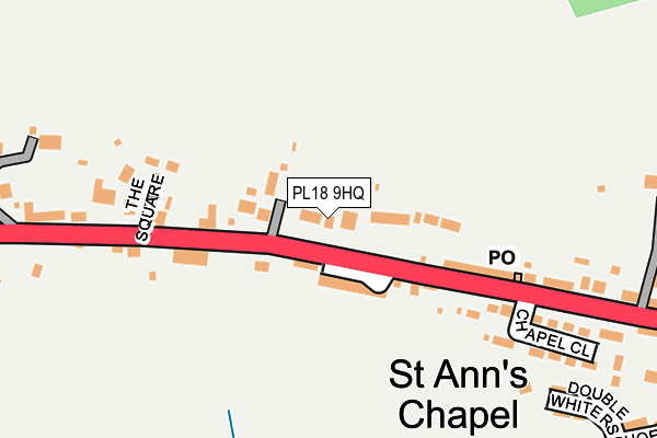 PL18 9HQ map - OS OpenMap – Local (Ordnance Survey)