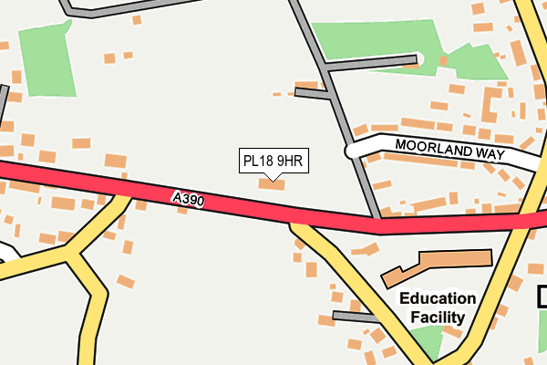 PL18 9HR map - OS OpenMap – Local (Ordnance Survey)