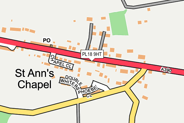 PL18 9HT map - OS OpenMap – Local (Ordnance Survey)