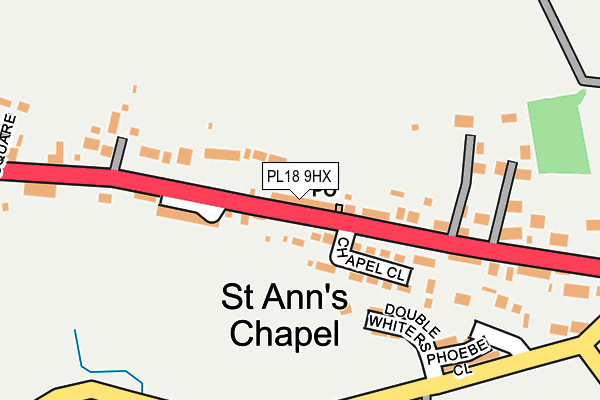 PL18 9HX map - OS OpenMap – Local (Ordnance Survey)