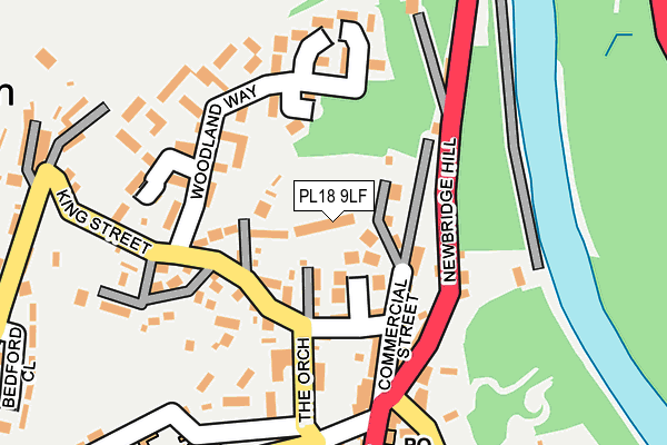 PL18 9LF map - OS OpenMap – Local (Ordnance Survey)