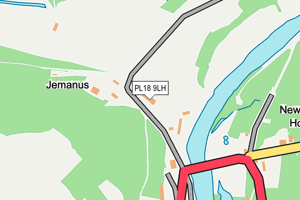 PL18 9LH map - OS OpenMap – Local (Ordnance Survey)