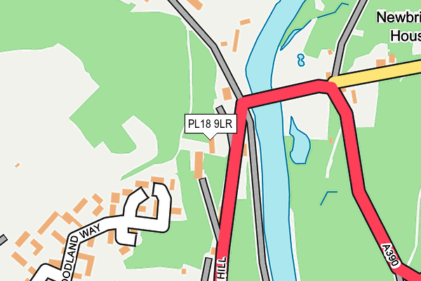 PL18 9LR map - OS OpenMap – Local (Ordnance Survey)