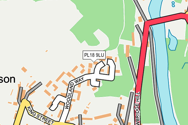 PL18 9LU map - OS OpenMap – Local (Ordnance Survey)