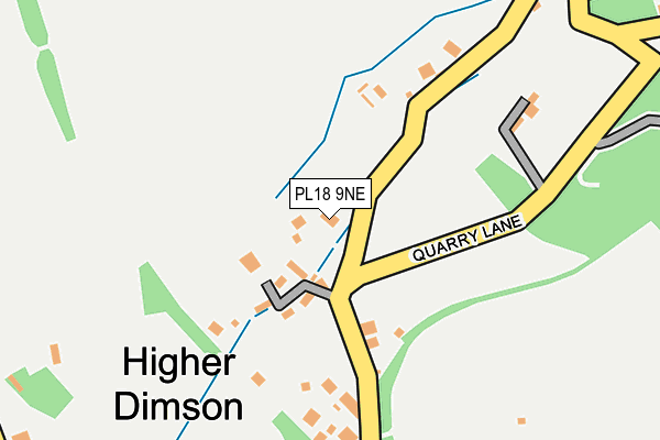 PL18 9NE map - OS OpenMap – Local (Ordnance Survey)