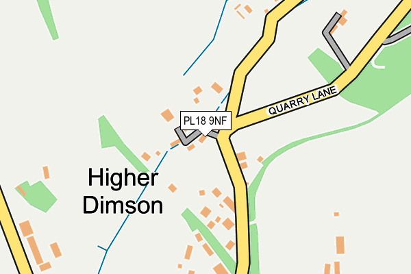 PL18 9NF map - OS OpenMap – Local (Ordnance Survey)