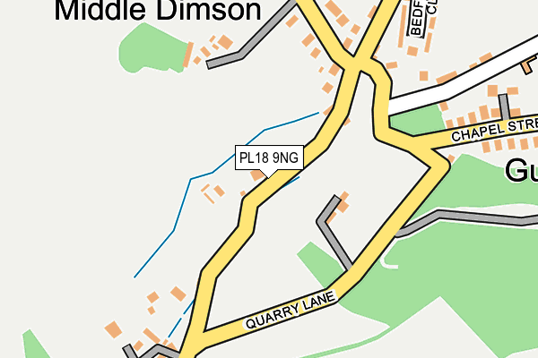 PL18 9NG map - OS OpenMap – Local (Ordnance Survey)