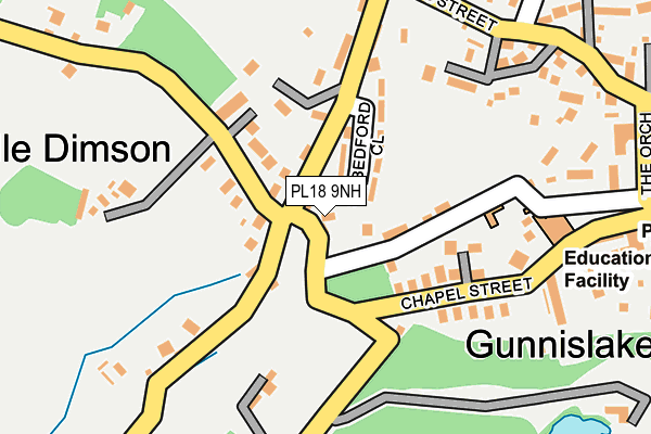 PL18 9NH map - OS OpenMap – Local (Ordnance Survey)