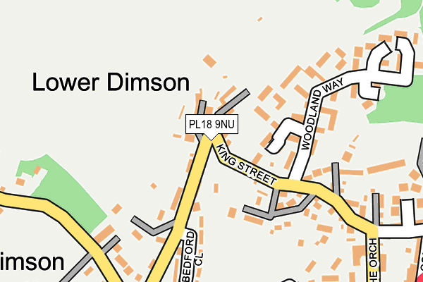 PL18 9NU map - OS OpenMap – Local (Ordnance Survey)