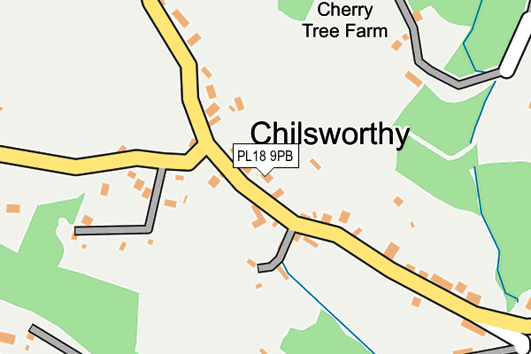 PL18 9PB map - OS OpenMap – Local (Ordnance Survey)