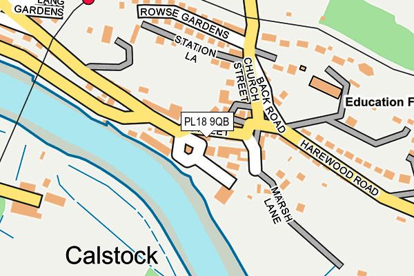 PL18 9QB map - OS OpenMap – Local (Ordnance Survey)