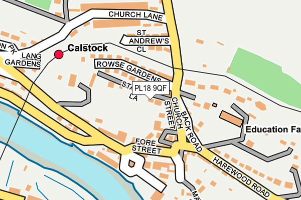 PL18 9QF map - OS OpenMap – Local (Ordnance Survey)