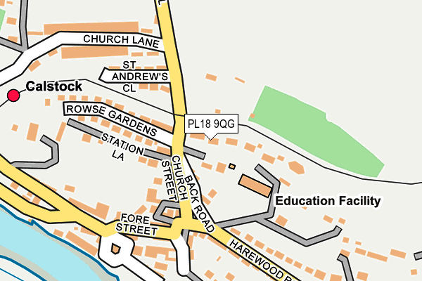 PL18 9QG map - OS OpenMap – Local (Ordnance Survey)