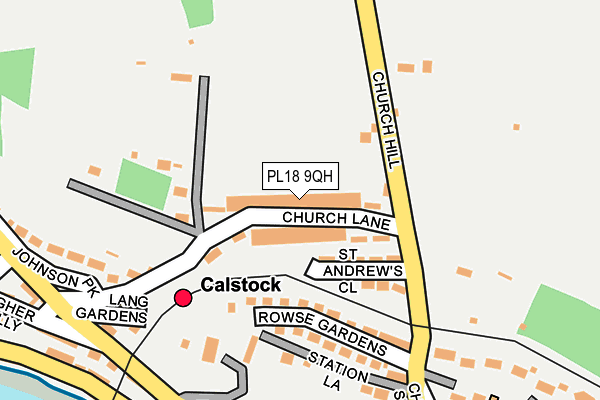 PL18 9QH map - OS OpenMap – Local (Ordnance Survey)