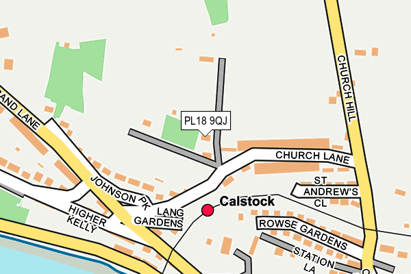 PL18 9QJ map - OS OpenMap – Local (Ordnance Survey)