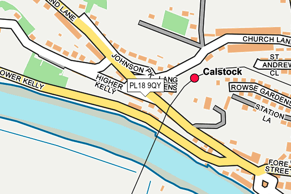 PL18 9QY map - OS OpenMap – Local (Ordnance Survey)