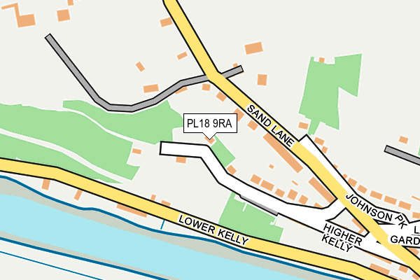 PL18 9RA map - OS OpenMap – Local (Ordnance Survey)