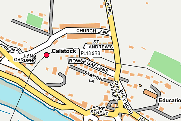 PL18 9RB map - OS OpenMap – Local (Ordnance Survey)