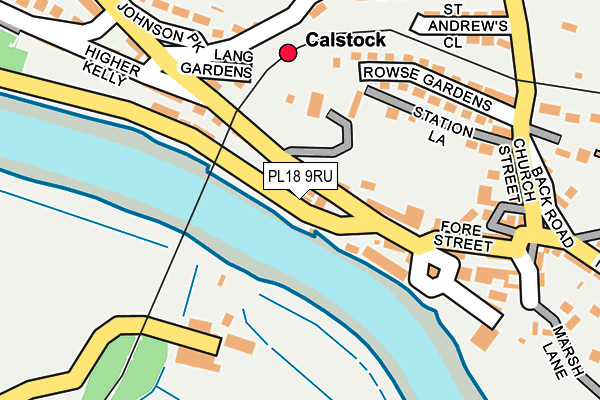 PL18 9RU map - OS OpenMap – Local (Ordnance Survey)