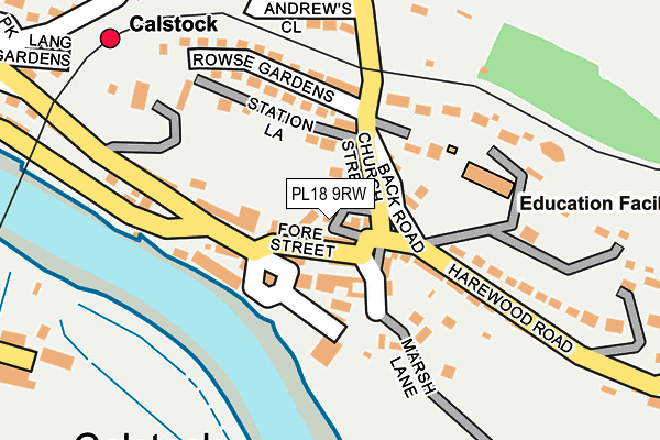 PL18 9RW map - OS OpenMap – Local (Ordnance Survey)