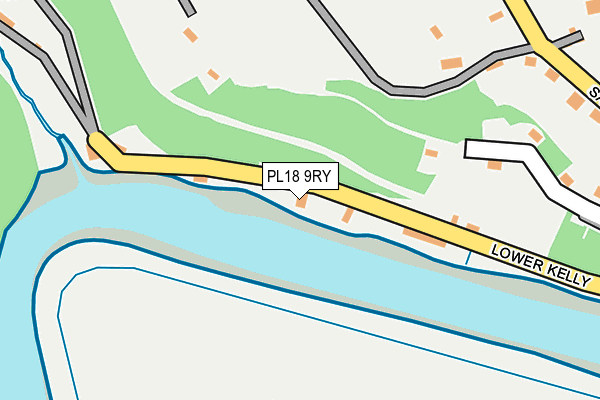 PL18 9RY map - OS OpenMap – Local (Ordnance Survey)
