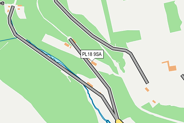 PL18 9SA map - OS OpenMap – Local (Ordnance Survey)