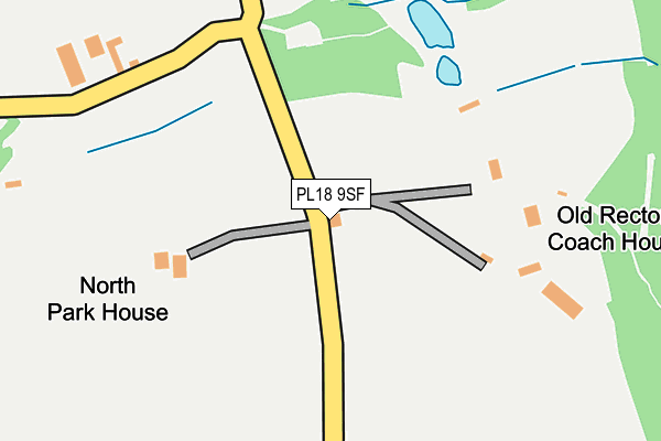 PL18 9SF map - OS OpenMap – Local (Ordnance Survey)