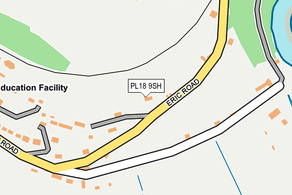 PL18 9SH map - OS OpenMap – Local (Ordnance Survey)