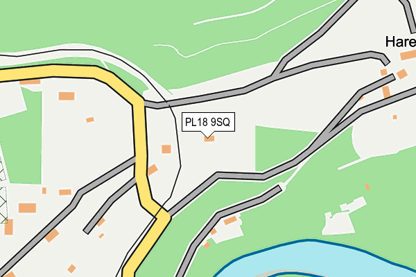 PL18 9SQ map - OS OpenMap – Local (Ordnance Survey)