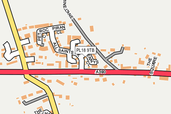 PL18 9TB map - OS OpenMap – Local (Ordnance Survey)
