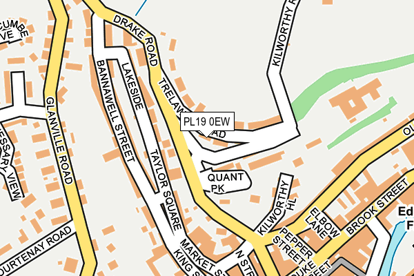 PL19 0EW map - OS OpenMap – Local (Ordnance Survey)