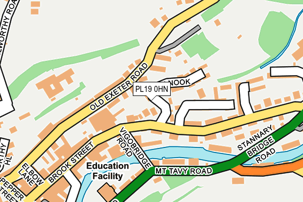 PL19 0HN map - OS OpenMap – Local (Ordnance Survey)