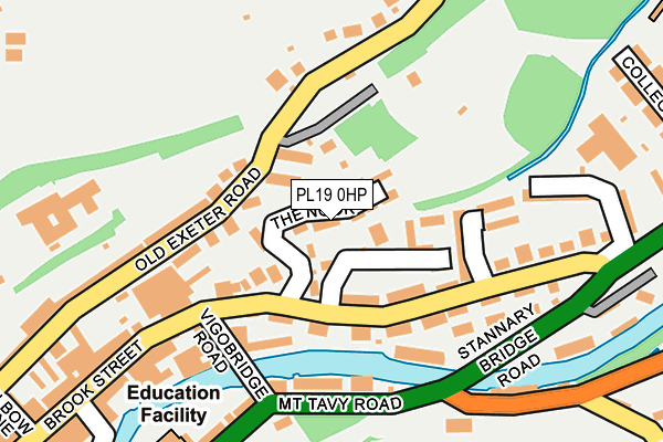 PL19 0HP map - OS OpenMap – Local (Ordnance Survey)